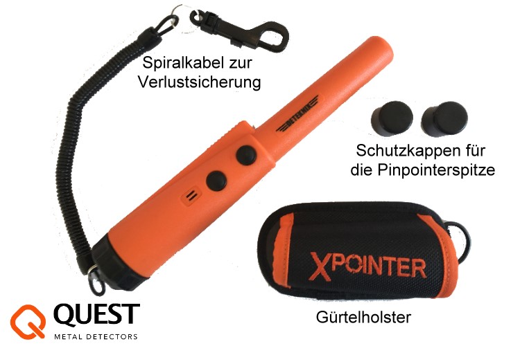 Quest Xpointer orange (neuestes Modell) + Zubehör